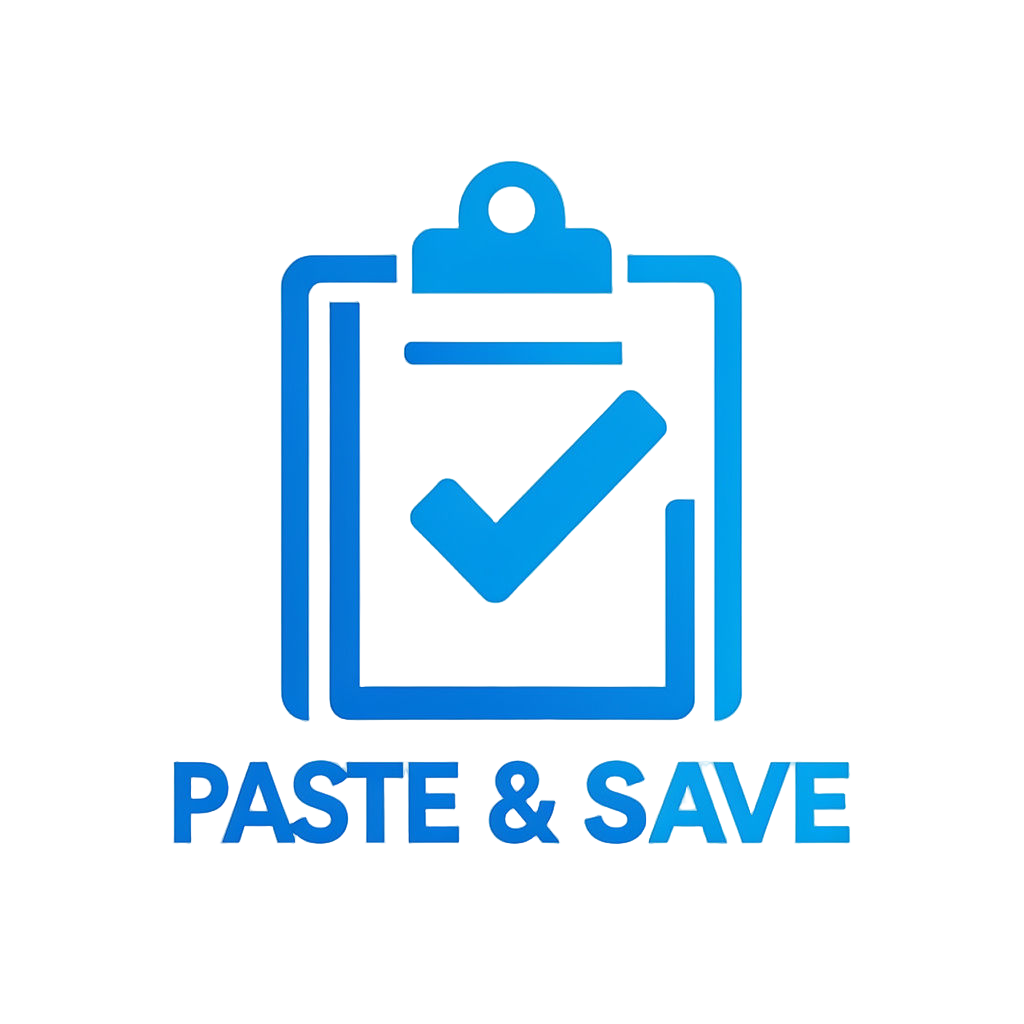 Paste and Save